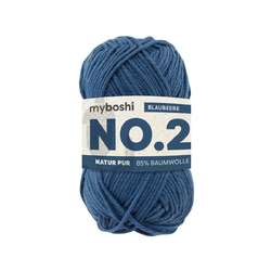 myboshi NO.2 Wolle, 50 g, 100 m, Blaubeere