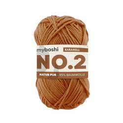 myboshi NO.2 Wolle, 50 g, 100 m, Karamell