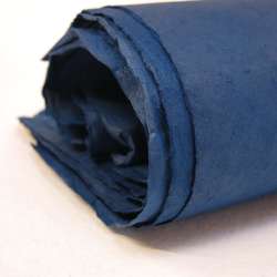 KHADI Handgeschöpftes Lokta Büttenpapier, 50 cm x 75 cm, Blau