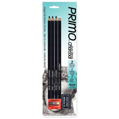GENERAL'S® PRIMO® Kohlestifte Set 
