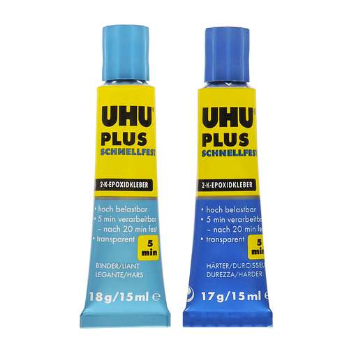 UHU® PLUS SCHNELLFEST Zweikomponenten-Klebstoff 