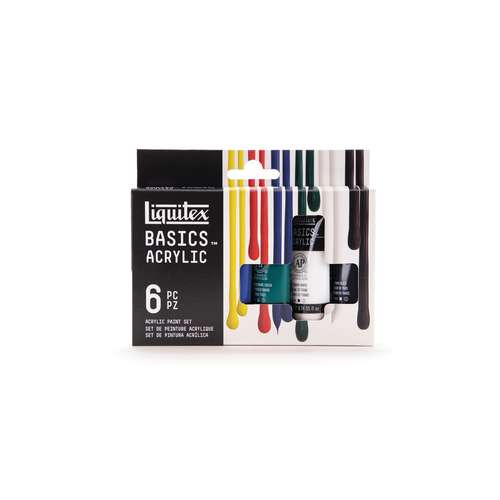Liquitex® BASICS™ Acrylfarben thembasierte Sets, 6 x 22 ml 