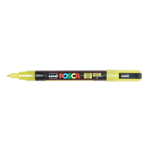Uni-Ball Paint Marker, 12 Stück, Feine Spitze, Gelb, Dokumentenecht, Hitze- Und Wasserfest, Für Metall, Kunststoff, Glas, Holz