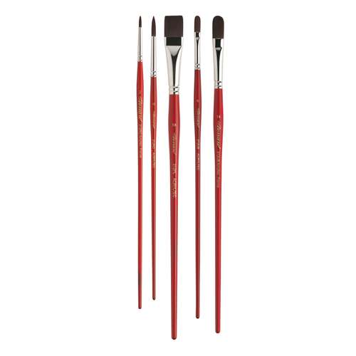 Léonard Acryltec Serie 212, 5er-Synthetikpinsel-Set 