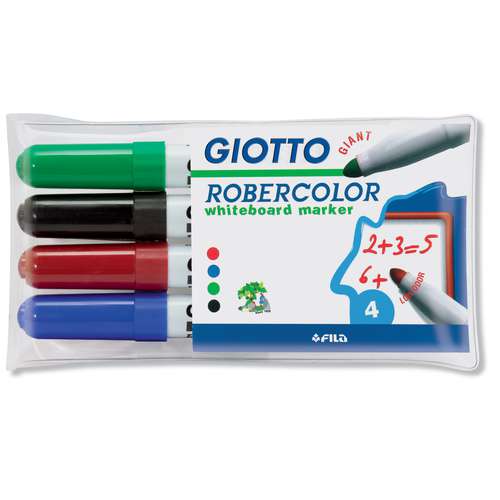 GIOTTO Robercolor Whiteboard Marker Set, Maxi 