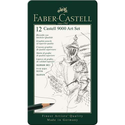 FABER-CASTELL CASTELL 9000 Bleistift-Sets, verschiedene Härtegrade 