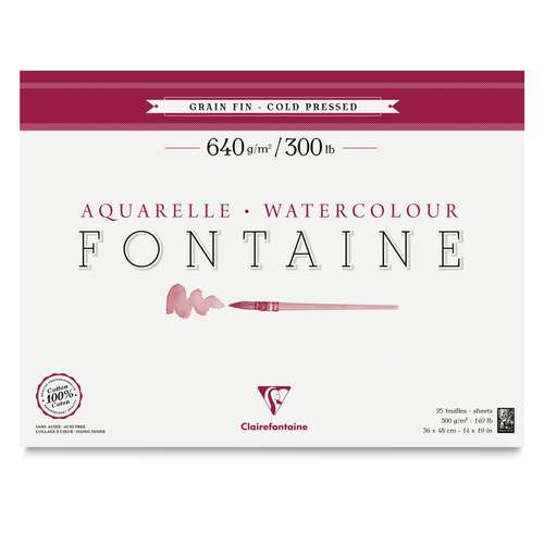Clairefontaine Aquarellpapier FONTAINE 640 g/qm 
