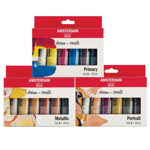TALENS AMSTERDAM Acrylfarbe "Standard Series" 6er-Sets 
