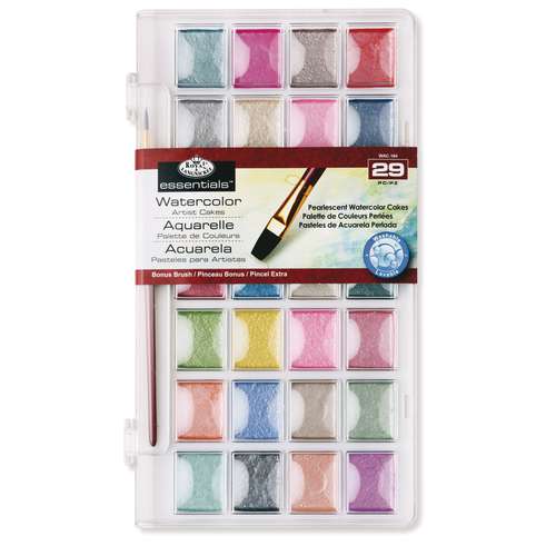 Royal & Langnickel Aquarellkasten, Perlglanzfarben 