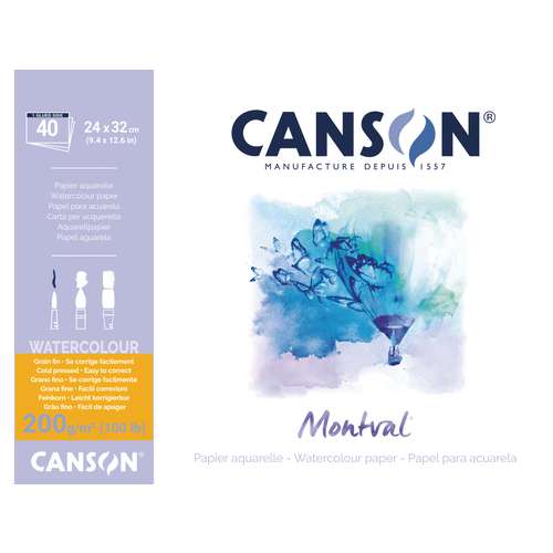 CANSON® Montval® Aquarellkarton, 200 g/qm 