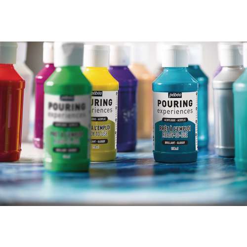 pébéo POURING experiences, gebrauchsfertige Pouring-Acrylfarbe 