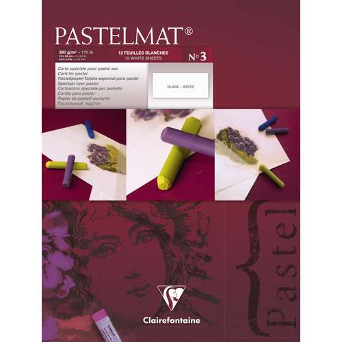 Clairefontaine PASTELMAT® Pastellblock Version 3, weiß 