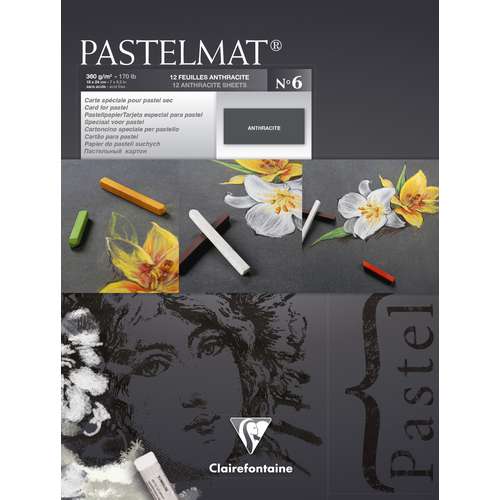 Clairefontaine PASTELMAT® No 6 Pastellmalblock anthrazit 