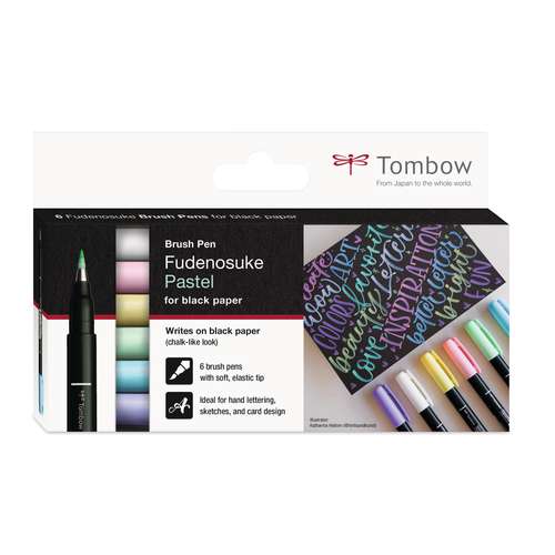 TOMBOW® Fudenosuke Pastel Brush Pen-Set 