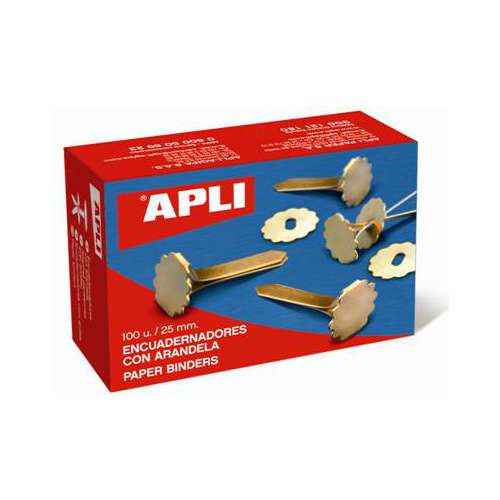 APLI Musterklammern mit Ring, 100 Stück, 50 mm, 100er-Pckg. 48232