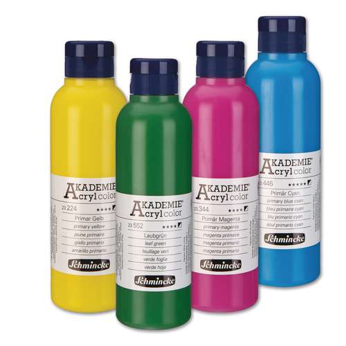 SCHMINCKE AKADEMIE® Acryl Color Feine Künstler-Acrylfarben 1-LIter-Flaschen 