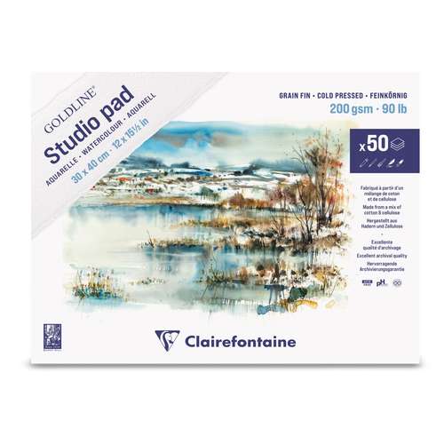 Clairefontaine Aquarellblock Goldline® Studio 
