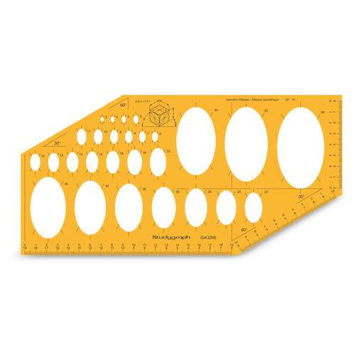 Graph'it Studygraph 35° Isometrie-Schablone Ellipsen 