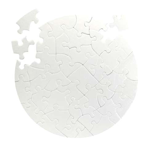 Cléopâtre rundes Puzzle 41 Teile 20 x 20 x 0,2 cm Weiß 