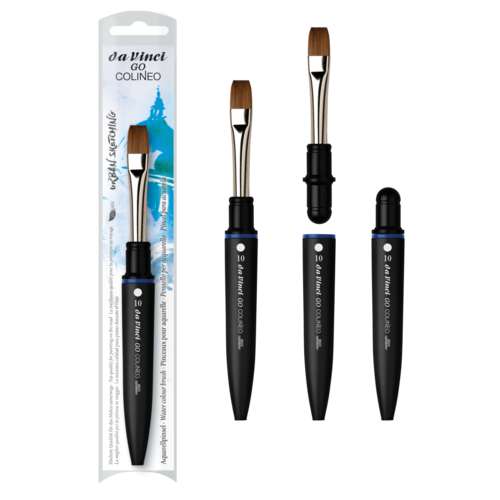 da Vinci GO COLINEO Reise-Aquarellpinsel, flach, Serie 8822 