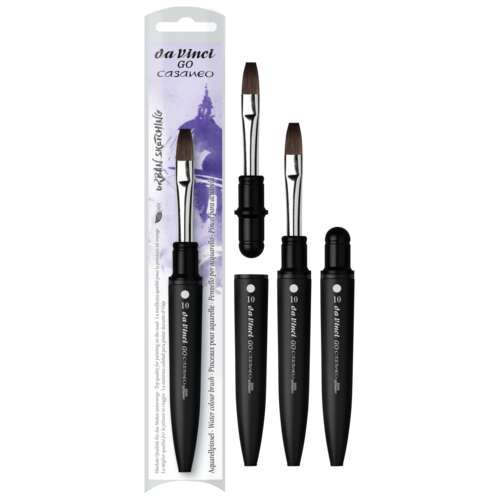 da Vinci GO CASANEO Reise-Aquarellpinsel, flach, Serie 8898 