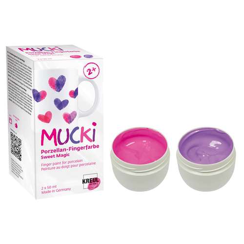 KREUL MUCKI Porzellan-Fingerfarbe ''Sweet Magic“ 