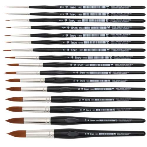 lineo ERGO MEDIUM Aquarellpinsel Serie 1865, rund 