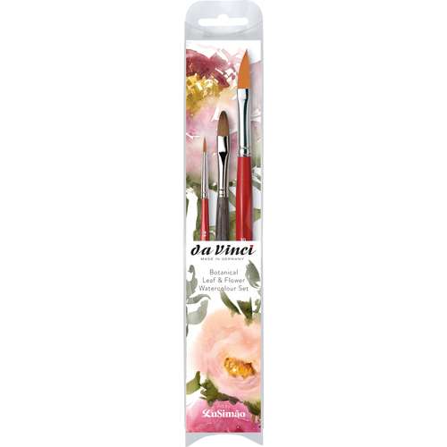 da Vinci Botanical Leaf & Flower Aquarellpinsel Set, Serie 11865 